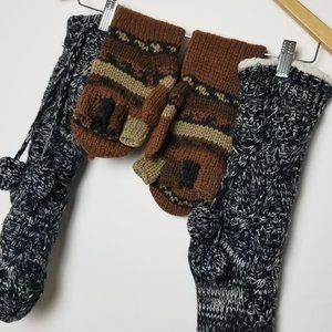 Hand Woven Thick Mittens & Winter Socks